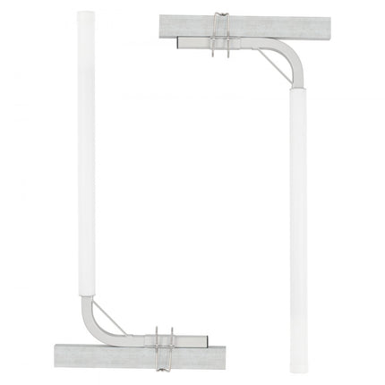 VEVOR L-vorm 1,2 m trailerpaal Boottrailer Instructies Cranksteun Bootgeleider, 16 cm verstelbare breedte Boottrailer Guide-on, reserveonderdelen en accessoires voor skiboot Vissersboot Zeilboottrailer