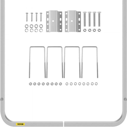 VEVOR boottrailergeleiders, een paar aluminium trailergeleiders, 46" roestbestendige trailergeleiders met verstelbare breedte, inclusief bevestigingsmateriaal