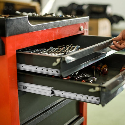 VEVOR Lade Rails Ladegeleiders 2x 50,8x7,6x1,9 cm Ladelopers 225 kg Volledig Uittrekbare Ladegeleiders Gemaakt van Koudgewalst Staal