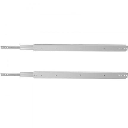 VEVOR Lade Rails Ladegeleiders 121,92x7,6x1,9 cm Ladelopers Zilver Volledig Uittrekbare Ladegeleiders Gemaakt van Koudgewalst Staal