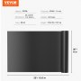 VEVOR vijverfolie 9 x 10,6 m zwemvijverfolie 1,5 mm visvijverfolie EPDM tuinzwembadmembraan afdichtingsfolie tuinvijverfolie Geschikt voor visvijvers watervallen kunstmatige meren aquacultuurbedrijven