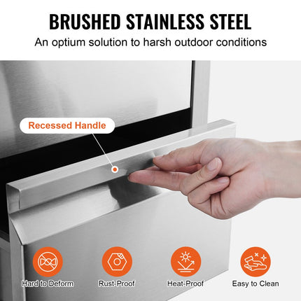 VEVOR Ladekast Lade Buitenkeuken Roestvrij Staal van Voedingskwaliteit 19,4 Kg