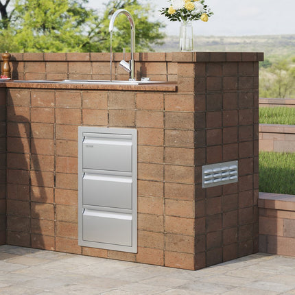 VEVOR Ladekast Lade Buitenkeuken Roestvrij Staal van Voedingskwaliteit 19,4 Kg