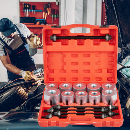 VEVOR wiellagertrekkerset trekkertrekhulzen gereedschapset 27-delig 45# staal