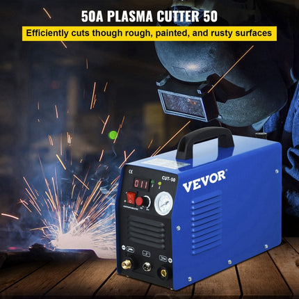 Vevor Plasmasnijder Cut-50 Inverter Lasapparaat 50 A Plasmasnijapparaat 12 Mm