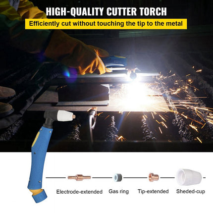 Vevor Plasmasnijder Cut-50 Inverter Lasapparaat 50 A Plasmasnijapparaat 12 Mm