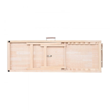 VEVOR hondenloopplank 1,2 m lange hondentrap met 7 dwarsbalken hondenautoloopplank van grenenhout rubber hondeninstaphulp 6-traps hoogte-instellingen dierenloopplank ca. 113 kg draagvermogen voor grote kleine honden