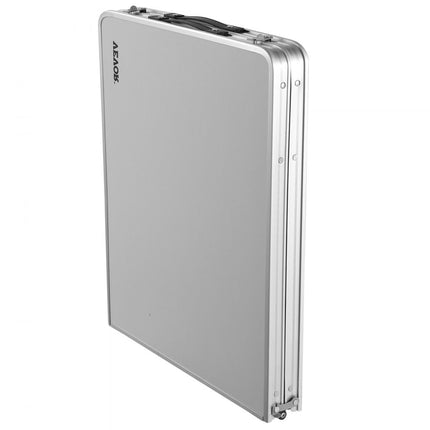 VEVOR campingkeuken, campingkast, verstelbare campingkast, reiskeuken, keukenbox, tentkast, outdoor campingkeuken, tentkast, kampeerreis, grijs, draagbare keukenbox, reiskeuken