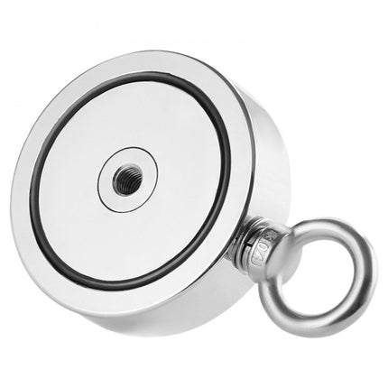 VEVOR 454kg sterke magnetische visset dubbelzijdig trekkoord karabijnhaak rood