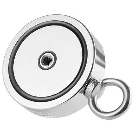 VEVOR 771kg sterke magnetische visset dubbelzijdig trekkoord karabijnhaak rood