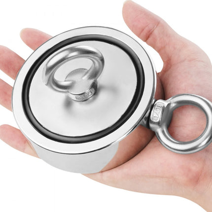 VEVOR 771kg sterke magnetische visset dubbelzijdig trekkoord karabijnhaak rood