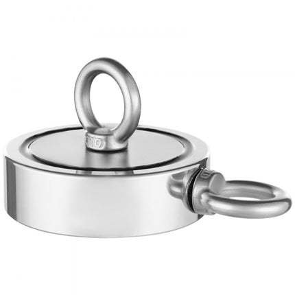 VEVOR 771kg sterke magnetische visset dubbelzijdig trekkoord karabijnhaak rood