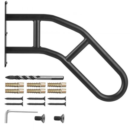 VEVOR 1x reling trapleuning leuning trap 737mm wandmontage 1-3 treden