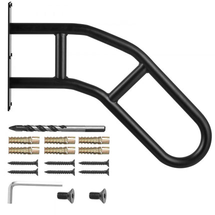 VEVOR 2x reling trapleuning leuning trap 737mm wandmontage 1-3 treden