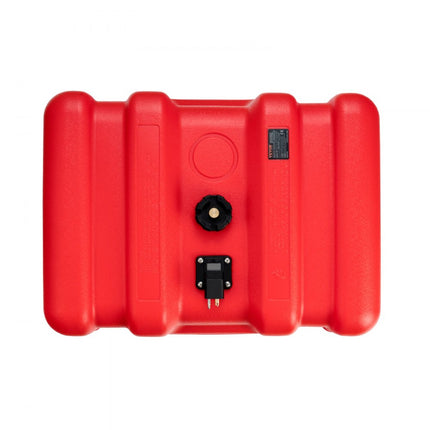 VEVOR scheepsbrandstoftank 55L draagbare boottank met buitenboordmotor kunststof buitenboordmotor scheepsbrandstoftank met slang gemakkelijk mee te nemen voor jacht vissersboot dekboot rood