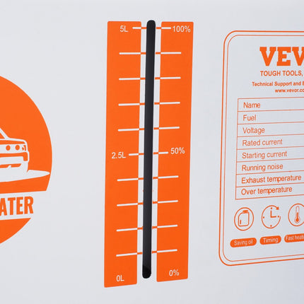 VEVOR Diesel luchtverwarmer 12V/24V 8kW Bluetooth APP Afstandsbediening Luchtdiesel