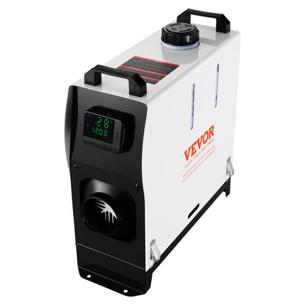 VEVOR 5-8 kW dieselverwarmer, dieselluchtverwarmer alles-in-één met afstandsbediening en LCD-scherm, snelle verwarming, laag geluidsniveau, draagbare dieselverwarmer voor vrachtwagens, bestelwagens, campers