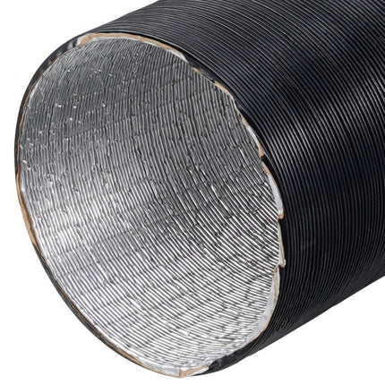 VEVOR Dieselverwarmerpijpleidingset, 3" uitschuifbare luchtkanaalslang, 1" roestvrijstalen uitlaatpijp, 2 ventilatieopeningen, T-stuk luchtuitlaatconnector en slangklemmen