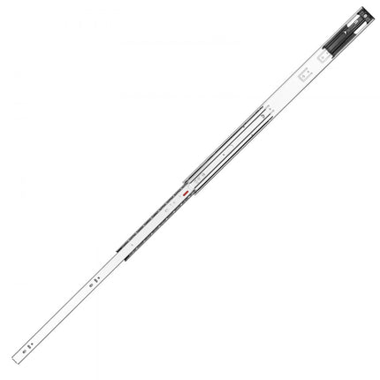 VEVOR ladegeleiders 6 paar kogelgeleiders 609,6 mm geluidsarm soft close 45,4 kg aan de zijkant gemonteerde stalen geleiderail volledige uittrekbaarheid voor plankkast keuken