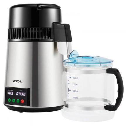 VEVOR 4L Waterdestilleerder Waterfilter 750W Waterdestilleerder Waterdestilleerder