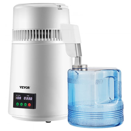 VEVOR waterdestilleerder waterdestilleerder 4L 750W 1L/h. Witte distilleerders