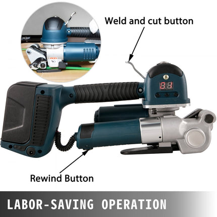 VEVOR Elektrisch omsnoeringsapparaat DD19A omsnoeren verpakkingsband