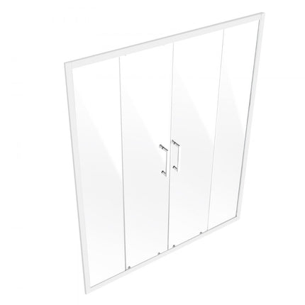 VEVOR frameloze douchedeur schuifdeur douchewand 1469-1499x1778mm 4 deuren