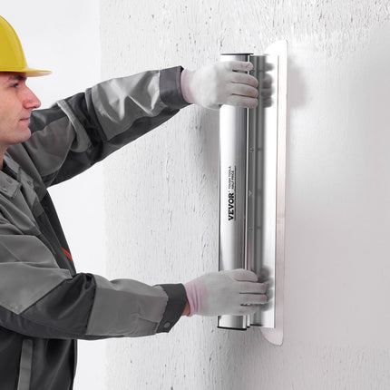 VEVOR Gipsplaatspatelbladenset, 254/406/610/813/1016 mm spatelbladen + 862-2072 mm verlengingshandgreep Roestvrijstalen messpatelgereedschap voor gipsplaat/wandplaat/gipsplaat