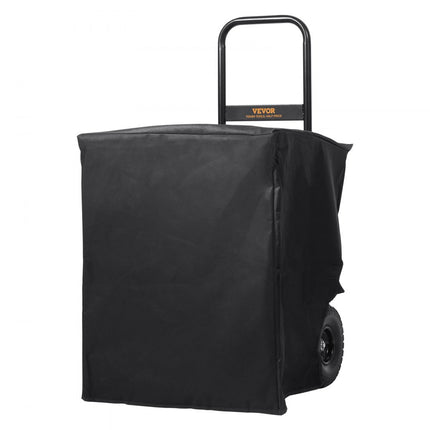 VEVOR Brandhoutkar 67x52x110cm Brandhoutkar Gepoedercoat staal Brandhoutkar met 266,7 mm rubberen wielen Houtkar max. 113,4 kg Transportwagen incl. Bungeetouw Vloernet 600D Oxford doek