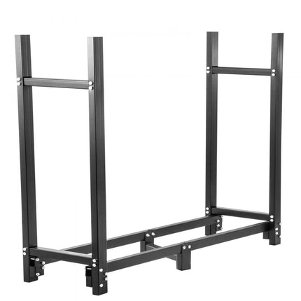 VEVOR Brandhoutrek Houtopslag Zwart 6 Voeten 1300 Pond Houtopslag Brandhoutrek Metaal Groot Brandhout Logboekrek Binnen voor Thuis van Industrieel