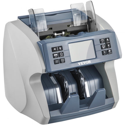 VEVOR Bankbiljettenteller 200 Biljetten Geldtelmachine >800pcs/min Biljettelmachine met 8 Meerdere Modellen en Meerdere Detectie, voor Supermarkten Metro's Automatische Verkopers Detailhandelaren enz