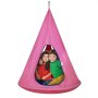 VEVOR hanggrot ø 100 x 132 cm hangstoel 113 kg draagvermogen hangmat van 600D Oxford stof en stalen frame hangzit hangtent schommel therapieschommel hangschommel kinderen
