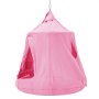 VEVOR hangende grot 150kg capaciteit hangende tent schommel binnen buiten hangmat zintuiglijke hangstoel met LED-lichtslingers plafondschommel hangende tent voor kinderen volwassenen roze
