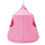 VEVOR hangende grot 150kg capaciteit hangende tent schommel binnen buiten hangmat zintuiglijke hangstoel met LED-lichtslingers plafondschommel hangende tent voor kinderen volwassenen roze