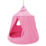VEVOR hangende grot 150kg capaciteit hangende tent schommel binnen buiten hangmat zintuiglijke hangstoel met LED-lichtslingers plafondschommel hangende tent voor kinderen volwassenen roze