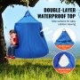 VEVOR hanggrot 150 kg hangzak kinderen voor binnen en buiten, hangmat 110x117cm, sensorische schommelstoel met LED-lichtketting, hangtent, speeltent voor kinderen en volwassenen