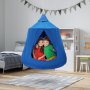 VEVOR hanggrot 150 kg hangzak kinderen voor binnen en buiten, hangmat 110x117cm, sensorische schommelstoel met LED-lichtketting, hangtent, speeltent voor kinderen en volwassenen
