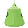 VEVOR hangende grot, hangende tent met een capaciteit van 150 kg, voor binnen en buiten, hangende tas, sensorische schommelstoel met LED-lichtsnoeren, 110 x 117 cm, hangende tent, hangende stoel voor kinderen en volwassenen, groen