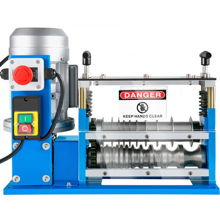 VEVOR Elektrische Draadstripmachine Blauw Elektrische Stripmachine Stripper 1,5-38 mm Automatische Elektrische Draadstripmachine Gemaakt van Aluminium