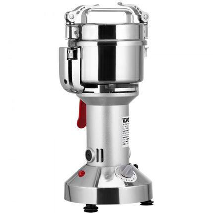 VEVOR Grinder Elektrische Graanmolen 150g Slijpmachine 1050W Multifunctionele Keukenmolen Meelpoeder Machine Timing Droge Molen voor