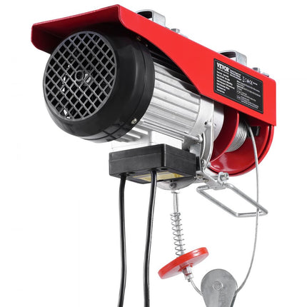 VEVOR Elektrische Kabeltakel Kabelliertakel met Afstandsbediening 800kg 12m