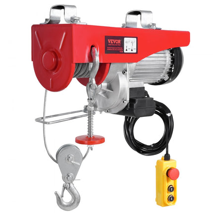 VEVOR Elektrische Kabeltakel Kabelliertakel met Afstandsbediening 1200kg