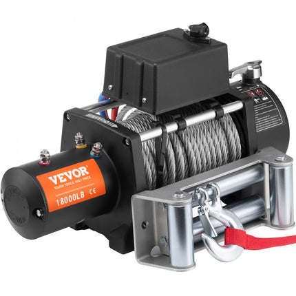 VEVOR elektrische lier 12V DC 8165kg elektrische lier motorlier 19 strengen