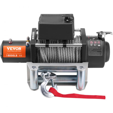 VEVOR elektrische lier 12V DC 8165kg elektrische lier motorlier 19 strengen