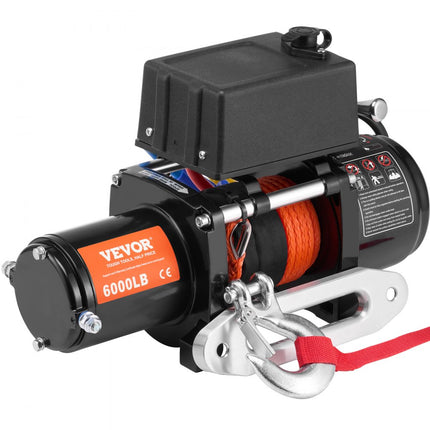 VEVOR Elektrische lier 12V DC 2722kg Elektrische lier Motorlier 12 strengen