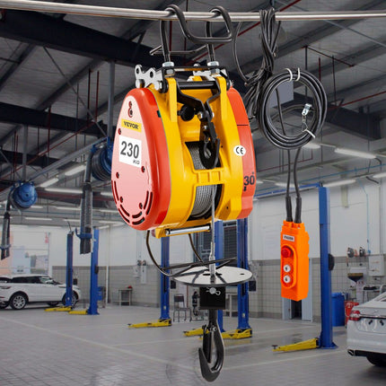 VEVOR Elektrische Kabeltakel Hoist Lifting Takel Elektrische Lier elektrische kettingtakel kabel 230kg met 30m