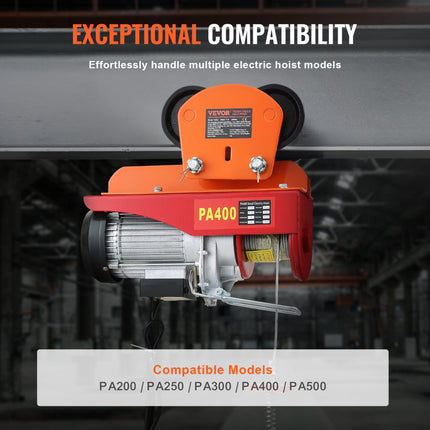 VEVOR handmatige elektrische takelwagen 1100 lbs/0,5T 2.36