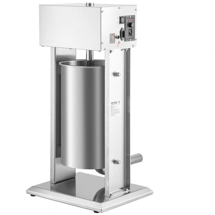 VEVOR Worstvuller Worstmachine Worstvuller 15L Elektrisch RVS