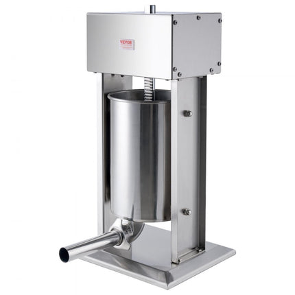 VEVOR Elektrische Worstvuller 12L Verticale Vleesvuller Roestvrij Staal Restaurant
