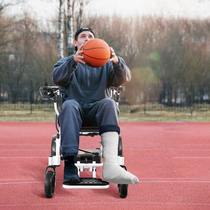 VEVOR opvouwbare elektrische rolstoel medische scooter 449,58 mm zitbreedte 20 km